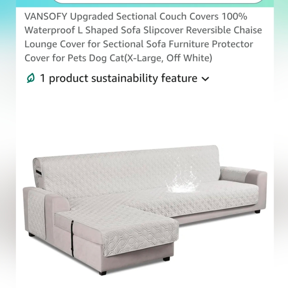 Vans White Furniture Covers Accents